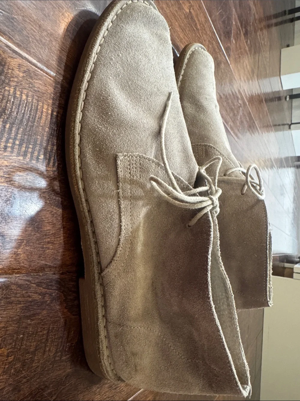 Men's Taupe Suede Chukka Boots - Classic Lace-Up
